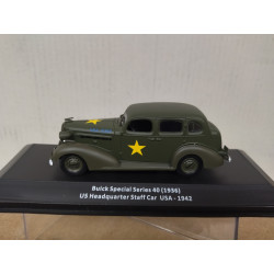 BUICK SPECIAL SERIES 40 1936 US ARMY HQ 1942 WW 2 1:43 ALTAYA IXO