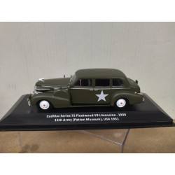 CADILLAC SERIES 75 FLEETWOOD V8 US ARMY WW 2 1:43 ALTAYA IXO