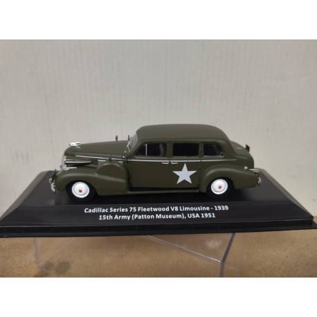CADILLAC SERIES 75 FLEETWOOD V8 US ARMY WW 2 1:43 ALTAYA IXO