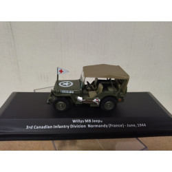 JEEP WILLYS MB 1944 3rd CANADIAN INFANTRY DIV WW 2 1:43 ALTAYA IXO