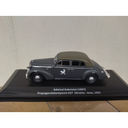 OPEL ADMIRAL CABRIOLET 1937 PROPAGANDA UKRAINE 1941 WW 2 1:43 ALTAYA IXO