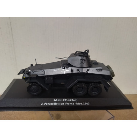 Sd.Kfz.231 (6 rad) 1940 2 Pz.Div FRANCE WW 2 1:43 ALTAYA IXO
