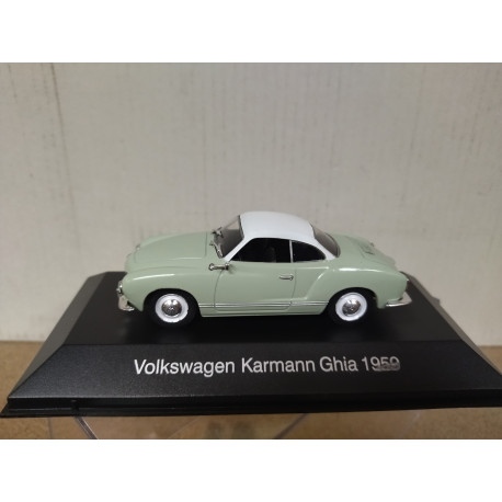 VOLKSWAGEN KARMANN GHIA 1959 GREEN/WHITE MEMORABLES MEXICO 1:43 DeAGOSTINI IXO