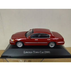 LINCOLN TOWN CAR 2000 DARK RED MEMORABLES MEXICO 1:43 DeAGOSTINI IXO URNA MAL