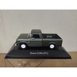DODGE D-100 1971 PICKUP GREEN MEMORABLES MEXICO 1:43 DeAGOSTINI IXO