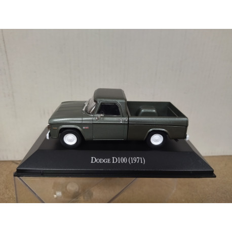 DODGE D-100 1971 PICKUP GREEN MEMORABLES MEXICO 1:43 DeAGOSTINI IXO