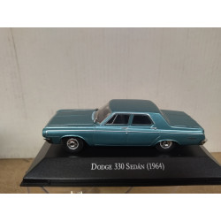 DODGE 330 1964 SEDAN BLUE MEMORABLES MEXICO 1:43 DeAGOSTINI IXO