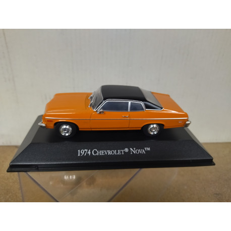 CHEVROLET NOVA 1974 ORANGE MEMORABLES MEXICO 1:43 DeAGOSTINI IXO