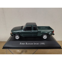 FORD RANGER 1998 SPORT PICKUP MEMORABLES MEXICO 1:43 DeAGOSTINI IXO URNA MAL