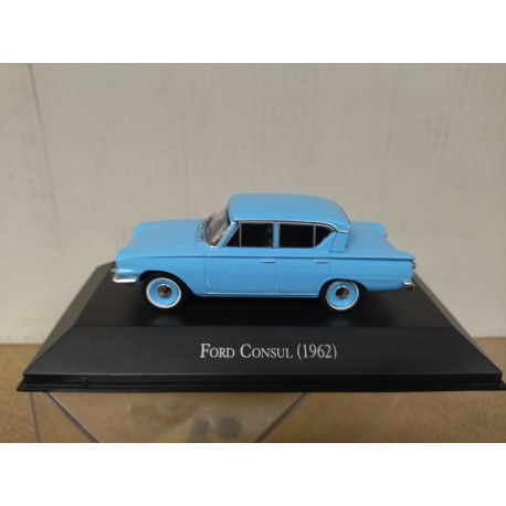 FORD CONSUL 1962 BLUE MEMORABLES MEXICO 1:43 DeAGOSTINI IXO URNA MAL