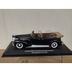 LINCOLN K SUNSHINE 1939 LIMOUSINE PRESIDENCIAL ROOSEVELT 1:43 ALTAYA IXO