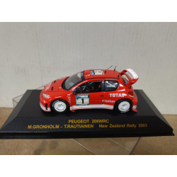 PEUGEOT 206 WRC 2003 RALLY NEW ZEALAND GRONHOLM 1:43 ALTAYA IXO