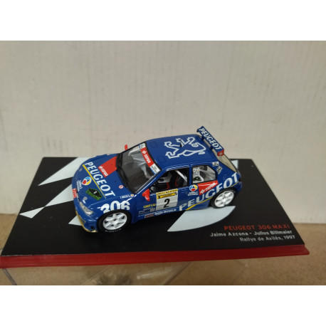 PEUGEOT 306 MAXI 1997 RALLY AVILES AZCONA 1:43 ALTAYA IXO