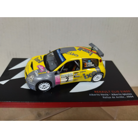 RENAULT CLIO S1600 2004 RALLY AVILES HEVIA 1:43 ALTAYA IXO