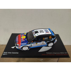 SUBARU IMPREZA WRX STi 2011 RALLY CANARIAS BARRIOS 1:43 ALTAYA IXO
