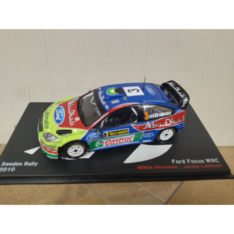 FORD FOCUS WRC 2010 RALLY SUECIA HIRVONEN 1:43 ALTAYA IXO