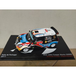MINI JOHN COOPER WORKS S2000 2011 RALLY PORTUGAL ARAUJO 1:43 ALTAYA IXO