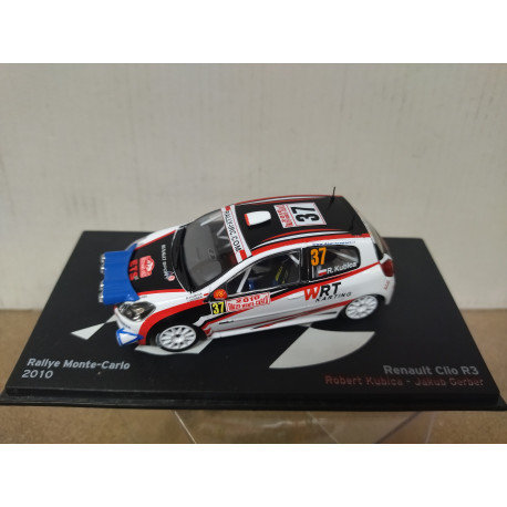 RENAULT CLIO R3 2010 RALLY MONTE CARLO KUBICA 1:43 ALTAYA IXO