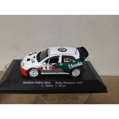 SKODA FABIA WRC 2007 RALLY SHALIMAR CARLOS SAINZ 1:43 ALTAYA IXO