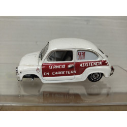 SEAT 600 E 1970 ASISTENCIA CARRETERA 1:43 SALVAT SOLIDO DESGUACE