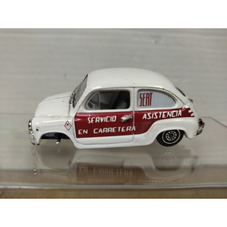 SEAT 600 E 1970 ASISTENCIA CARRETERA 1:43 SALVAT SOLIDO DESGUACE