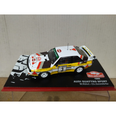 AUDI QUATTRO SPORT 1985 RALLY MONTE CARLO ROHRL 1:43 ALTAYA IXO