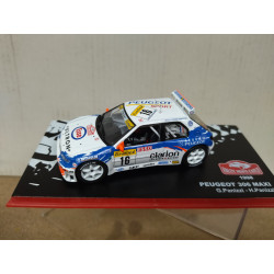 PEUGEOT 306 MAXI 1998 RALLY MONTE CARLO PANIZZI 1:43 ALTAYA IXO