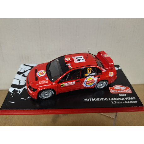 MITSUBISHI LANCER WR05 2007 RALLY MONTE CARLO PONS 1:43 ALTAYA IXO