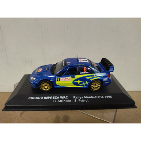 SUBARU IMPREZA WRC 2008 RALLY MONTE CARLO ATKINSON 1:43 ALTAYA IXO