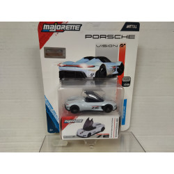 PORSCHE VISION GRAN TURISMO WHITE + CARTON BOX PORSCHE 1:64 MAJORETTE