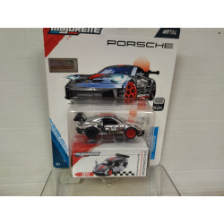 PORSCHE 911 (992) GT3 CUP SILVER + CARTON BOX PORSCHE 1:64 MAJORETTE