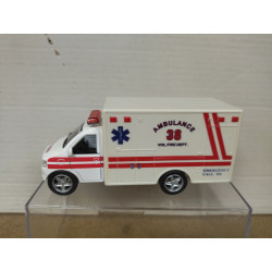 AMBULANCE 38 FIRE DEPT KINS FUN NO BOX