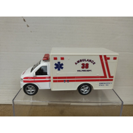 AMBULANCE 38 FIRE DEPT KINS FUN NO BOX