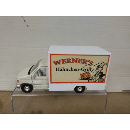 FORD E-350 XL FAST FOOD WERNER´S 1:36 DIECAST NO BOX