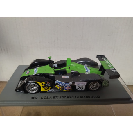 MG LOLA EX257 2002 24 H LE MANS n26 1:43 SPARK SCMG05