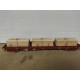 VAGON PLATAFORMA MADERA 1:87 H0 NO BOX