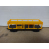 VAGON TRANSPORTE COCHES STVA YELLOW + COCHES 1:87 H0 MEHANO NO BOX