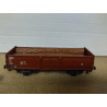 VAGON CARGA MARRON ABIERTO 1:87 H0 NO BOX