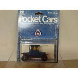 FORD MODEL T 1915 COUPE BLUE 1:60/apx 1:64 TOMY TOMICA 12 POCKET CARS
