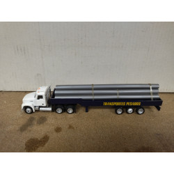 MACK GRANITE TUBOS TRAILERS EL COMERCIO 1:87 H0 IXO LUPA NO BOX