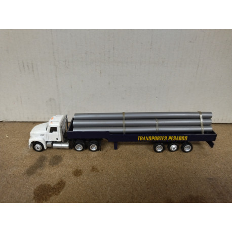 MACK GRANITE TUBOS TRAILERS EL COMERCIO 1:87 H0 IXO LUPA NO BOX