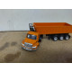INTERNATIONAL DURASTAR ORANGE TRAILERS EL COMERCIO 1:87 H0 IXO LUPA NO BOX