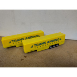 LOTE 2  REMOLQUES TRANS ANDINO CAMION/TRUCK 1:87 H0 NO BOX