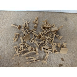 SOLDADOS PLASTICO PERSONAL RAF 30 PIEZAS WW 2 1:72 HELLER NO BOX