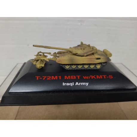 T-72 M1 MBT W/KMT-5 IRAQ ARMY 1:144 TRUMPETER