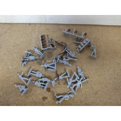 SOLDADOS ARTILLERIA BRITANICOS 18 PIEZAS 1:72 REVELL 02577 NO BOX