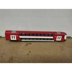 VAGON PASAJEROS DOBLE PISO CERCANIAS RENFE REPINTADO 1:87 H0 NO BOX