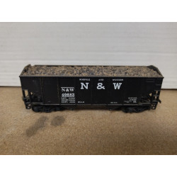 VAGON CARGA ABIERTO PIEDRA N & W 1:87 H0 NO BOX