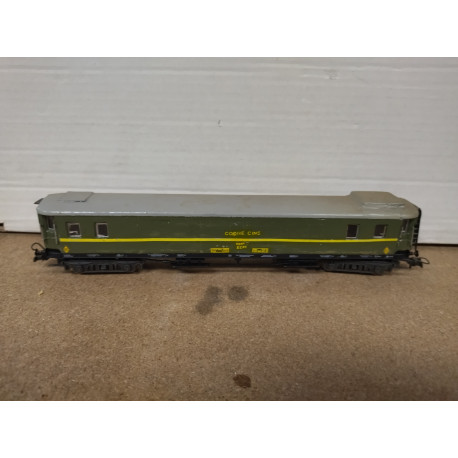 VAGON COCHE CINE VERDE 1:87 H0 NO BOX SUCIO/DESGUACE