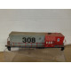 CARCASA LOCOMOTORA 308 ROJA TRANSFORMACION ARTESANAL 1:87 H0 NO BOX